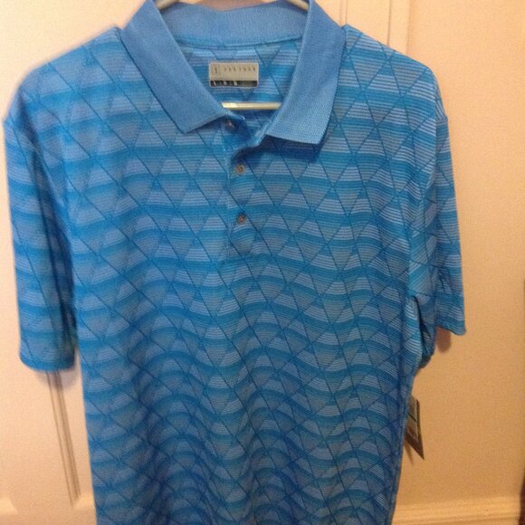 PGA Tour Men's Large Short Sleeve 3 Button Performance Polo Shirt -New with Tags - Picture 1 of 8